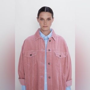 Pink Corduroy Zara Jacket